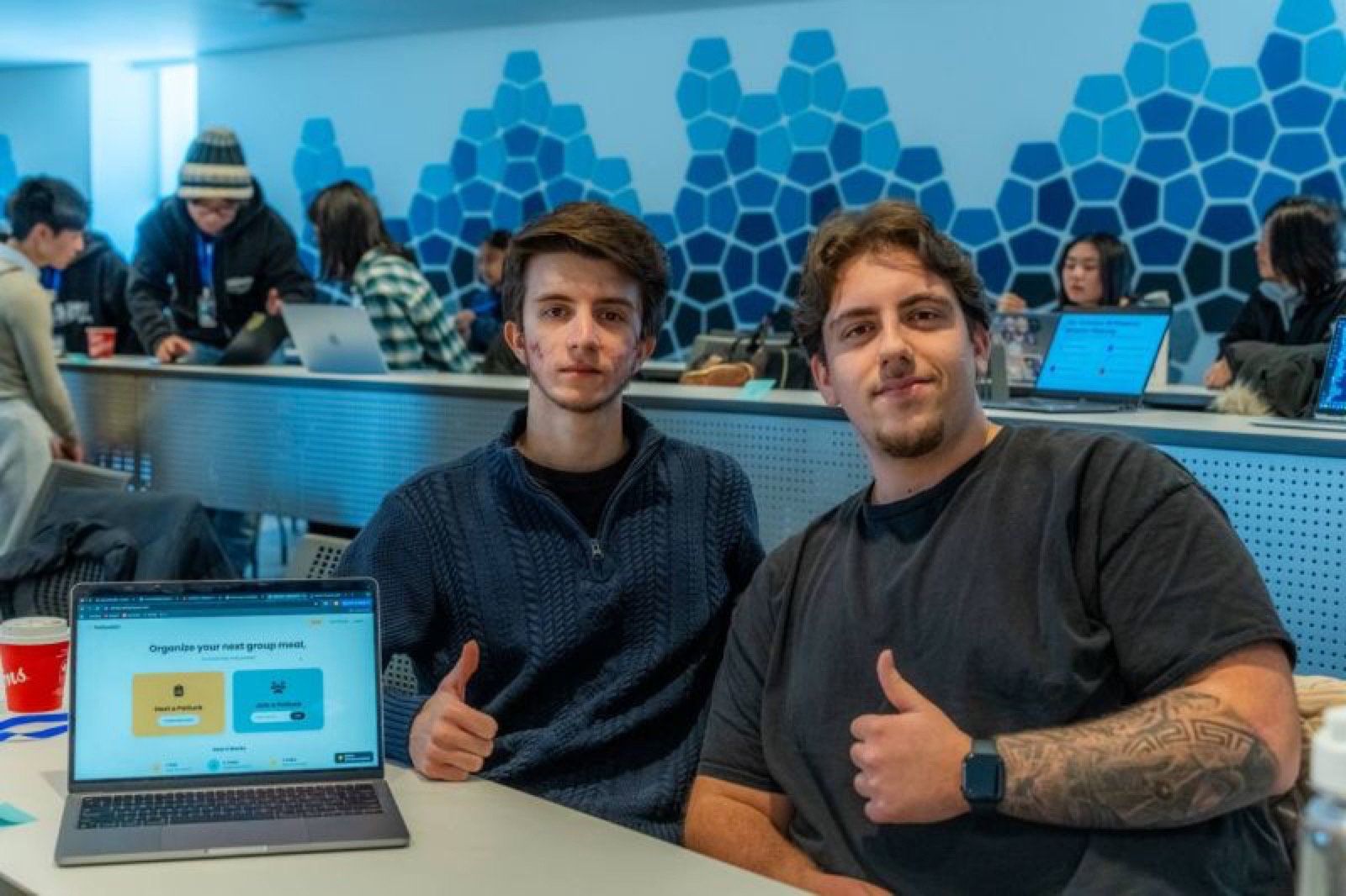 CTRL+HACK+DEL — Hossein and teammate with Potluckio